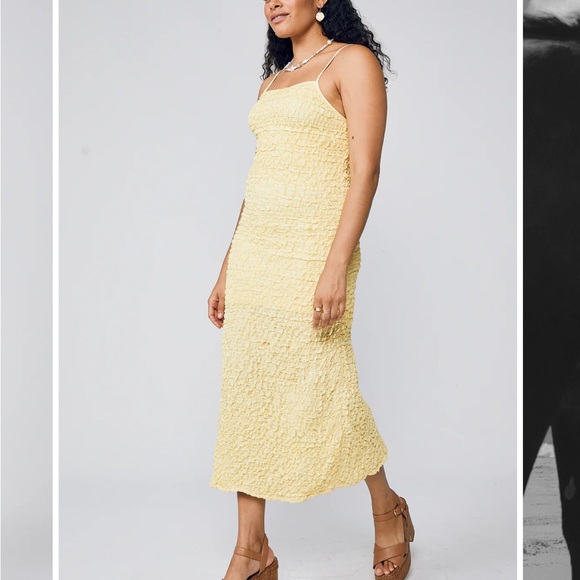 Rue Stiic Isabelle Cami Smock Dress - Lemon Meringue - Picture 2 of 8